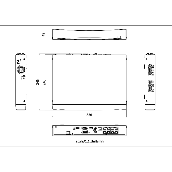 Hikvision NVR DS-7608NXI-K1/8P – nuotrauka 2