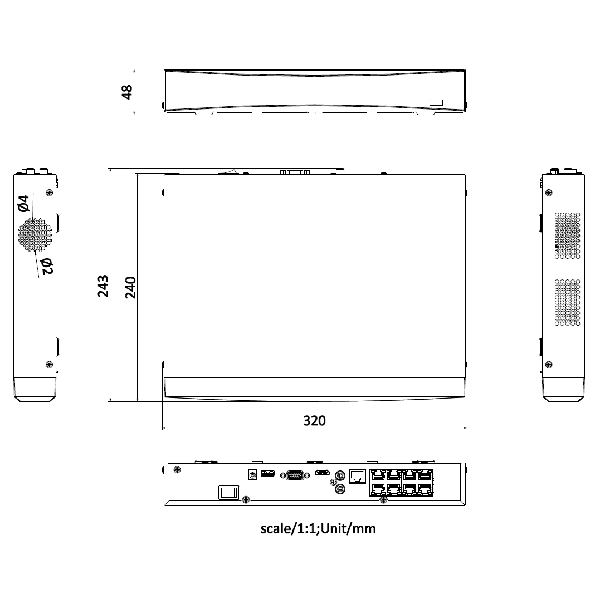 Hikvision NVR DS-7608NXI-K1/8P – nuotrauka 3