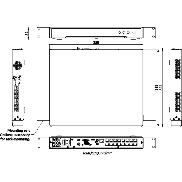 Hikvision NVR DS-7616NI-M2/16P – nuotrauka 7