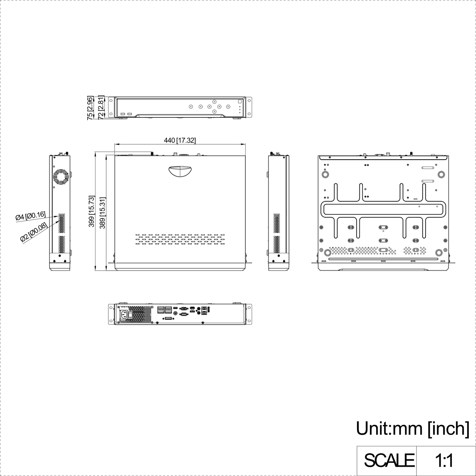 Hikvision NVR DS-7764NI-M4 – nuotrauka 2