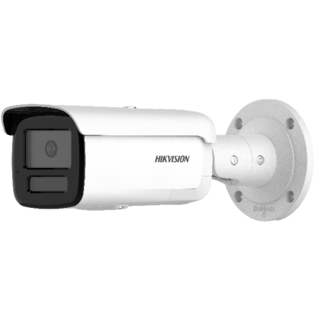 Hikvision bullet DS-2CD2T86G2-ISU/SL F6 (balta, 8 MP, 60 m. IR, AcuSense)