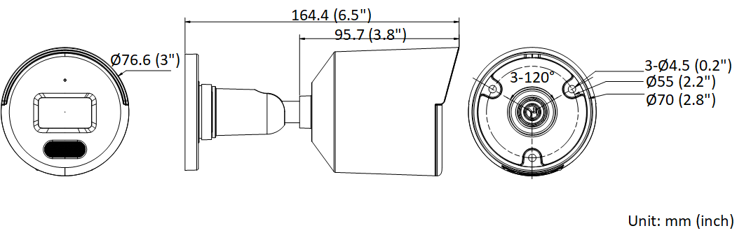 Hikvision bullet DS-2CD1027G0-L(C) F2.8 (balta, 2 MP, 30 m. LED, ColorVu) – nuotrauka 8