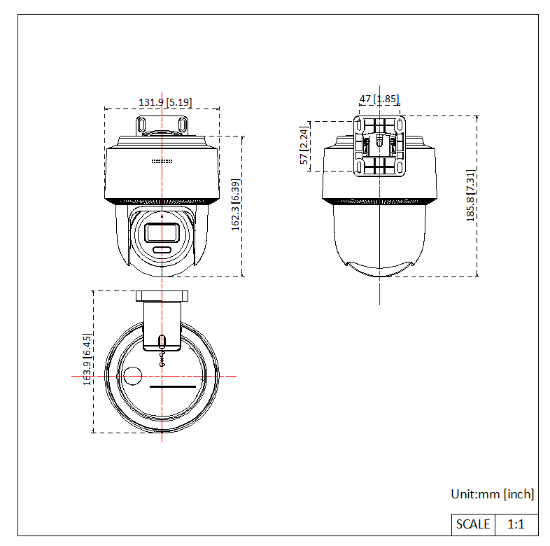 Hikvision valdoma PT kamera DS-2DE2C400MWG-E – nuotrauka 5