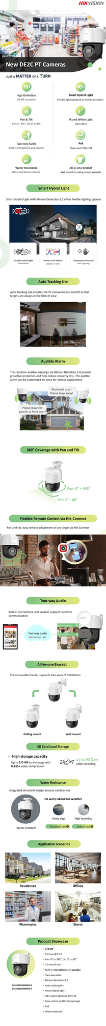 Hikvision valdoma PT kamera DS-2DE2C400MWG-E – nuotrauka 6