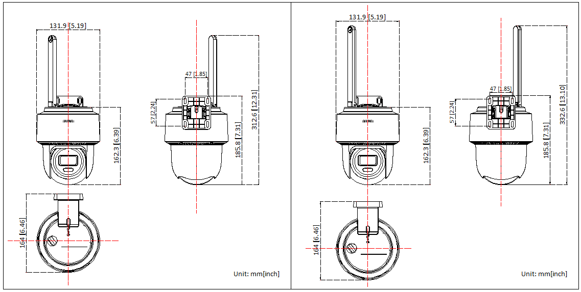 Hikvision valdoma 4G PT kamera DS-2DE2C400MWG-4G – nuotrauka 8