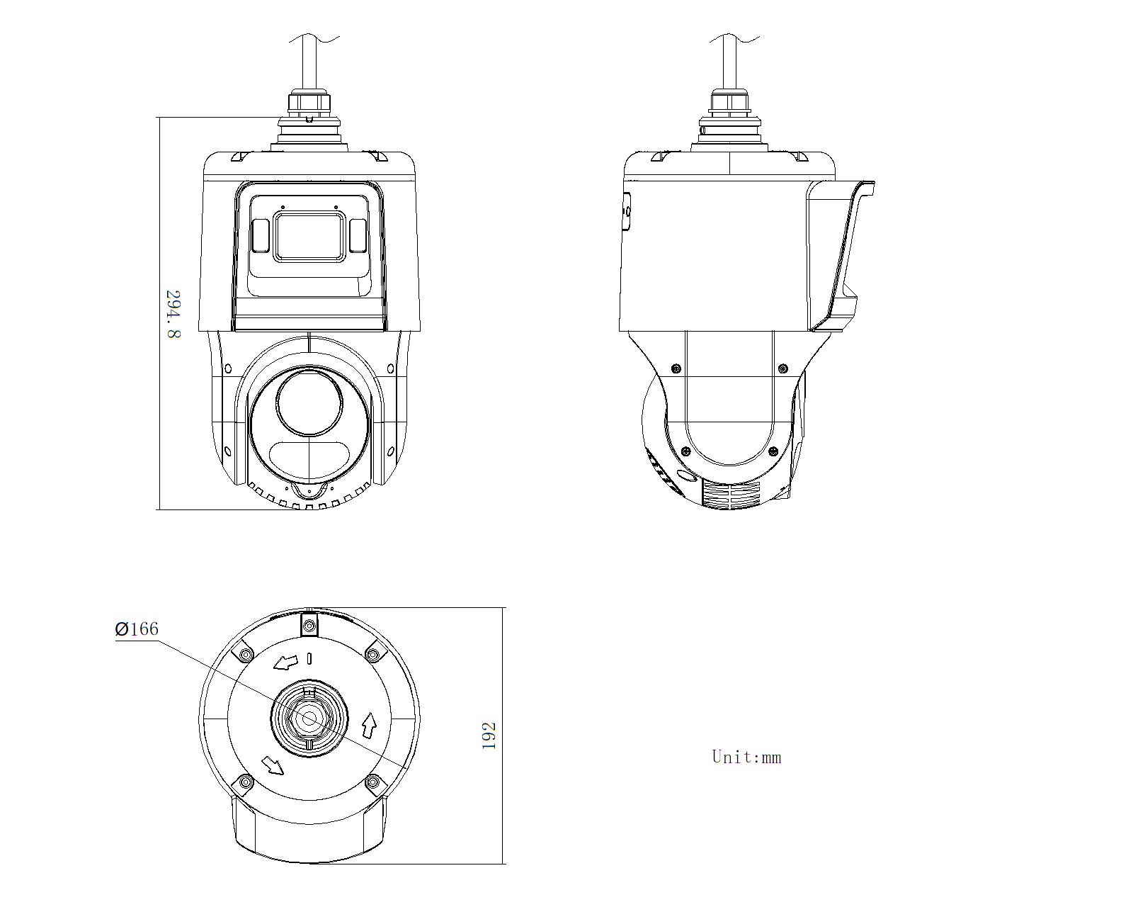 Hikvision TandemVu PTZ DS-2SE4C425MWG-E/14(F0) (Juoda) – nuotrauka 8