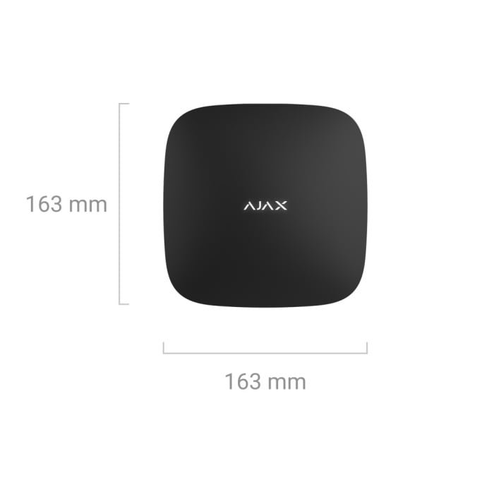 Belaidė centralė Ajax Hub 2 38240.108.BL1 (Juodas, 4G) – nuotrauka 8