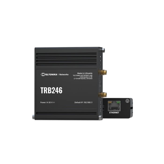 Tinklo sąsaja Teltonika TRB246 (4G/LTE, RS232, RS485, 2xSIM, GNSS, pramoninė)