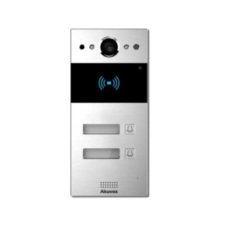 IP vaizdo domofonas Akuvox R20B (2MP, RFID, PoE, pilka)